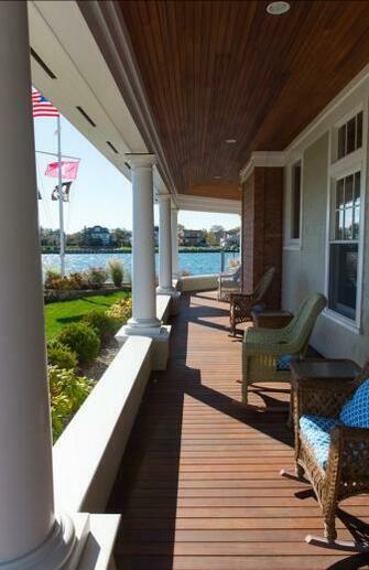 Porch Design Ideas With Ocean And Wicker Rocking