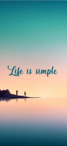Inspirational Wallpaper For Mobile With Quotes Life Is Simple