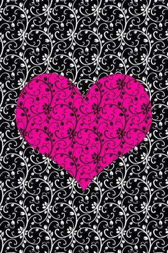 Pink Black Heart Background