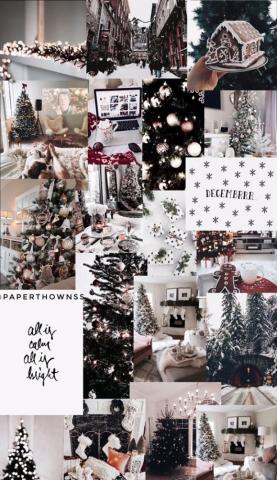 Aesthetic Christmas Collage Wallpaper