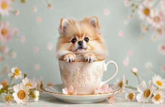 Teacup Pomeranian Wallpaper