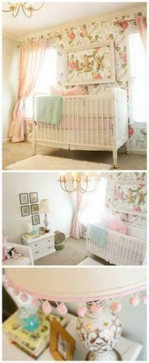 Wallpaper Accent Walls Painted Buffet And