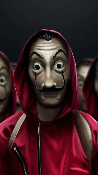 Money Heist Dali Mask Costume Wallpaper