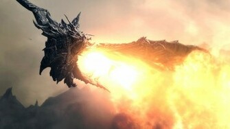 Skyrim Dragon Image High Quality Xcitefun