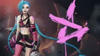 Jinx Art League Of Legends Game Lol Girl Champion HD 1080p