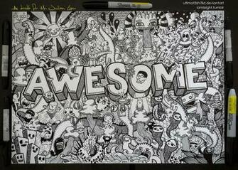 Commissioned Doodle Awesome By Lei Melendres