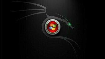 Windows Logo And Dragon Wallpaper