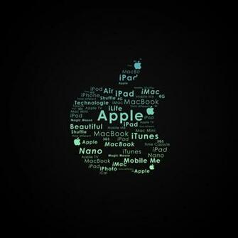 Apple Logo Typography iPad Wallpaper iPhone