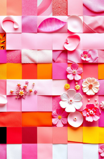 Pink Collage Computer Wallpaper