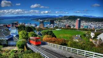 New Zealand Houses Wellington From Above 4k HD Desktop