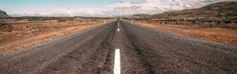 Wallpaper Road Marking Distance Dual