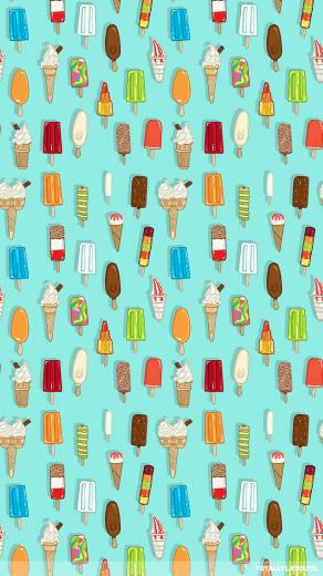 Install This Tasty Ice Creams And Lollies iPhone Wallpaper