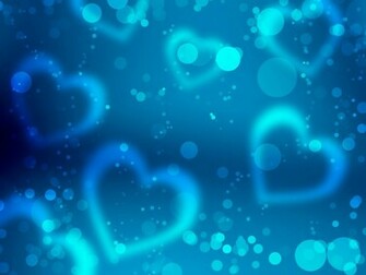 Wallpaper Best Size Blue Hearts