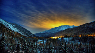 Alaska Winter Nights HD Nature 4k Wallpaper Image