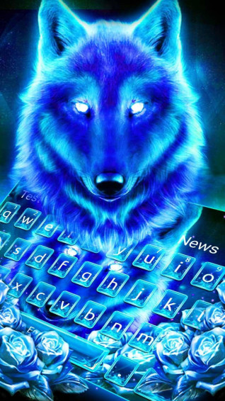 Blue Wolf Wallpaper