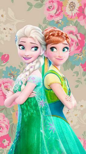 Elsa And Anna Image Frozen Fever Phone Wallpaper HD