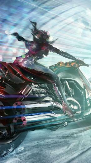 Motorcycle Girl Wallpaper iPhone