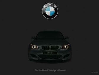 Click Image For Larger Versionname Bmw Logo And M5 With Slogan