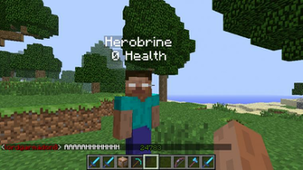 Wallpaper Minecraft Herobrine Skin Steve Tattoo