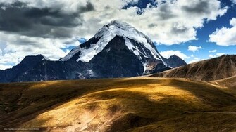 Wallpaper China Tibet Mountains Clouds Desktop
