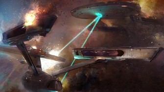 Star Trek Wallpaper Space Combat James T