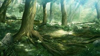 Anime Forest Background Image