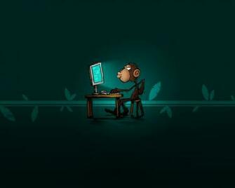 Smart Monkey Wallpaper Stock Photos