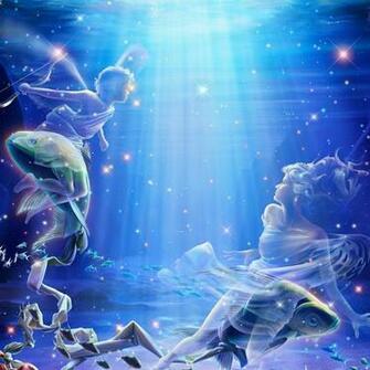 Cg Fantasy Zodiac Signs Pisces iPad iPad2 Wallpaper