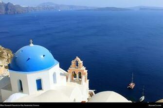 Santorini Greece Desktop Wallpaper From Seyeneco Website Design