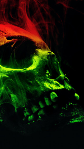 Smoking Skull HD Wallpaper For Your Mobile