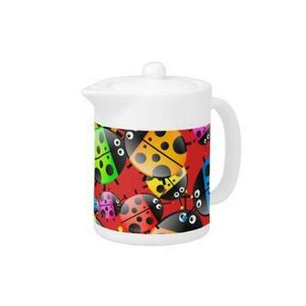 Colourful Cute Cartoon Ladybug Wallpaper