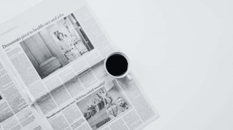 Black And White Newspaper Wallpaper