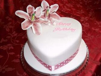 Happy BirtHDay New Heart Cake HD Wallpaper