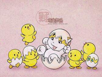 Kitten Dream Cartoon Characters Rooster Chinese Zodiac