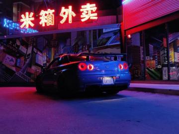 Pretty Aesthetic R34 Skyline Outrun Best Jdm Cars