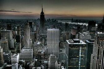 Gotham City Background New York Skyline Wallpaper HDr