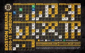 Boston Bruins Schedule Wallpaper