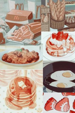 Aesthetic Anime Food Wallpaper