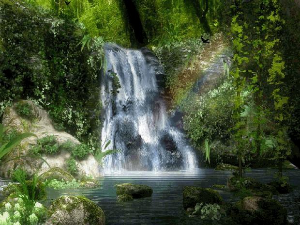 21 Wallpaper Pemandangan Air Terjun Bergerak Gif Foto Pemandangan Hd