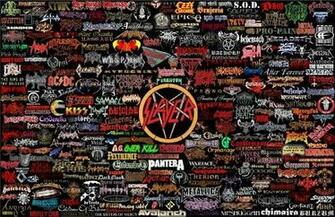 Metal Rock Bands Collage Graphics Code