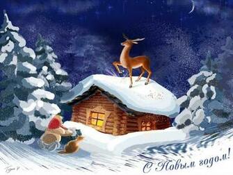 Deer In Winter Snow Wallpaper At Wallpaperbro