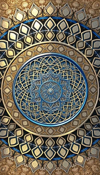 Metallic Circle Wallpaper