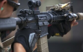 Wallpaper United States Marine Corps Soldiers Weapons