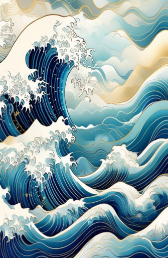 Japanese Wave Wallpaper