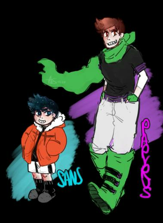 Human Sans And Papyrus By Anosheakai