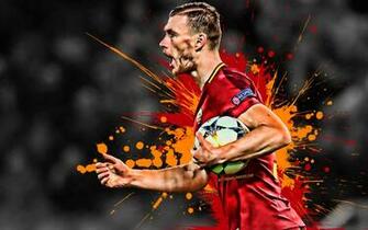 Wallpaper Edin Dzeko 4k Bosnian Football Player As