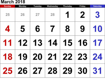 March Calendar With Holidays HD Pictures