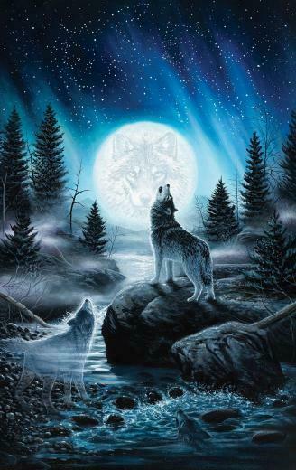 Howling Wolf Wallpaper iPhone