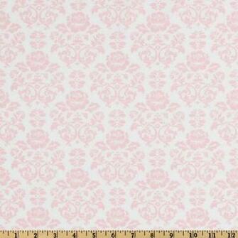 Pink And White Damask Background Baby