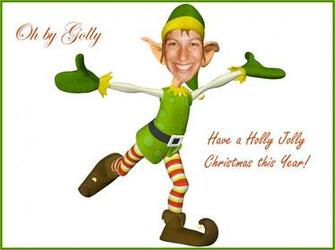 Christmas Elf Desktop Background Wallpaper
